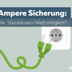 16 Ampere Sicherung: Wie viele Steckdosen/Watt sind erlaubt? Ein Stecker mit Kabel nähert sich einer Steckdose.