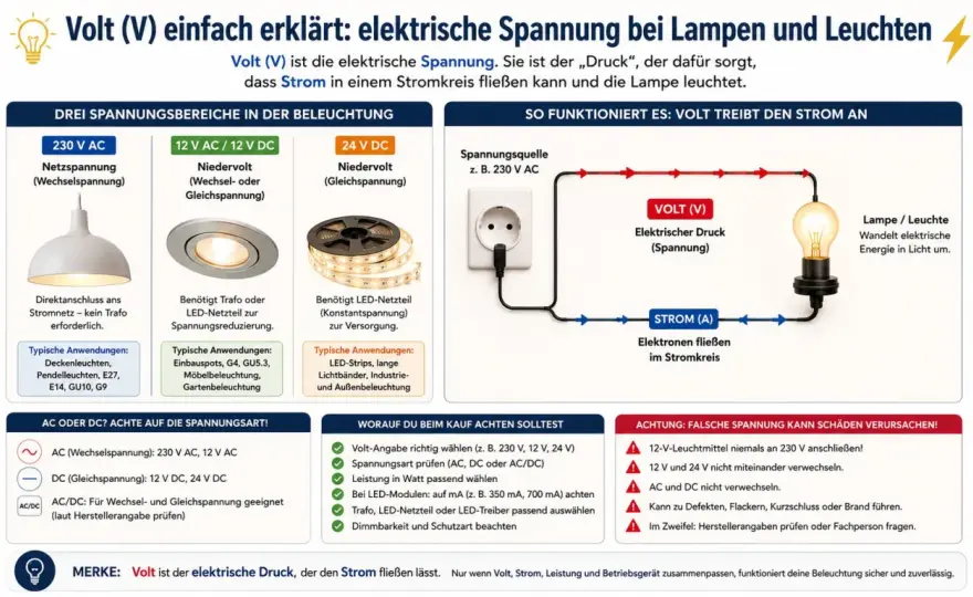 Volt verständlich erklärt - Spannung, Ampere und Watt