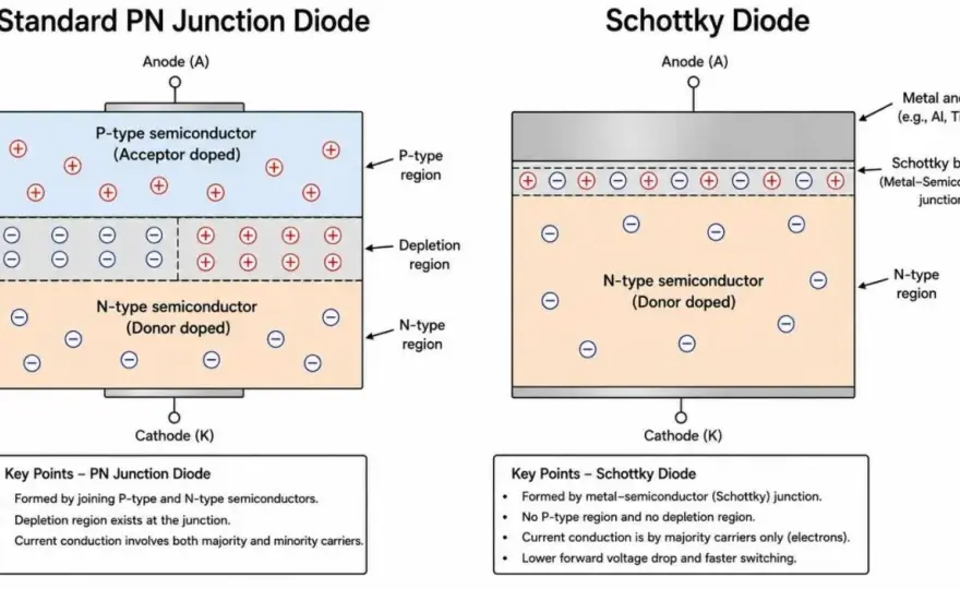 Schottky-Diode richtig einsetzen - Anwendungen und Grenzen