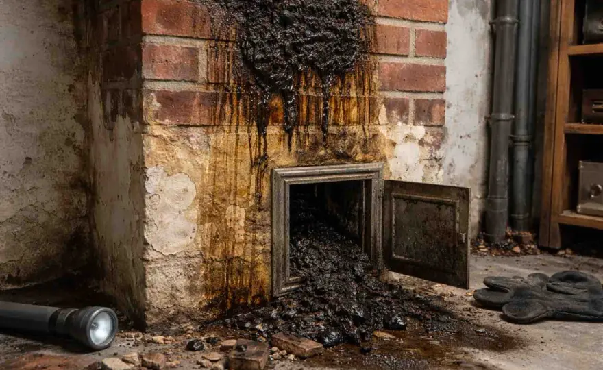 Versottung im Kamin erkennen und richtig sanieren