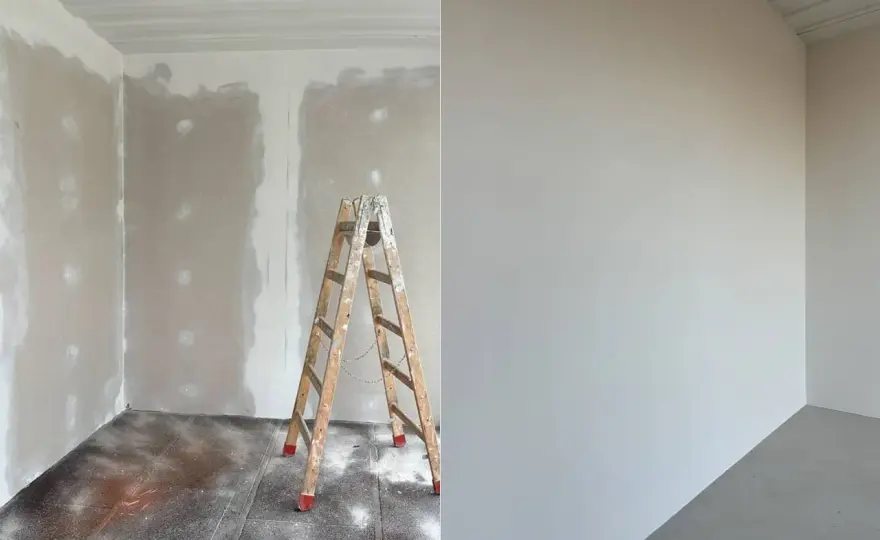 Gipskarton ohne Tapete streichen - so gelingt die glatte Wand