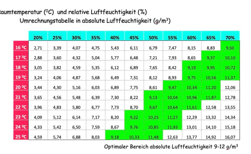 Welche Luftfeuchtigkeit ist normal? Werte für ein gesundes Zuhause