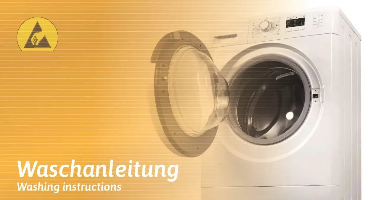 Waschanleitung für Ihre Waschmaschine. So gelingt das esd kleidung waschen.